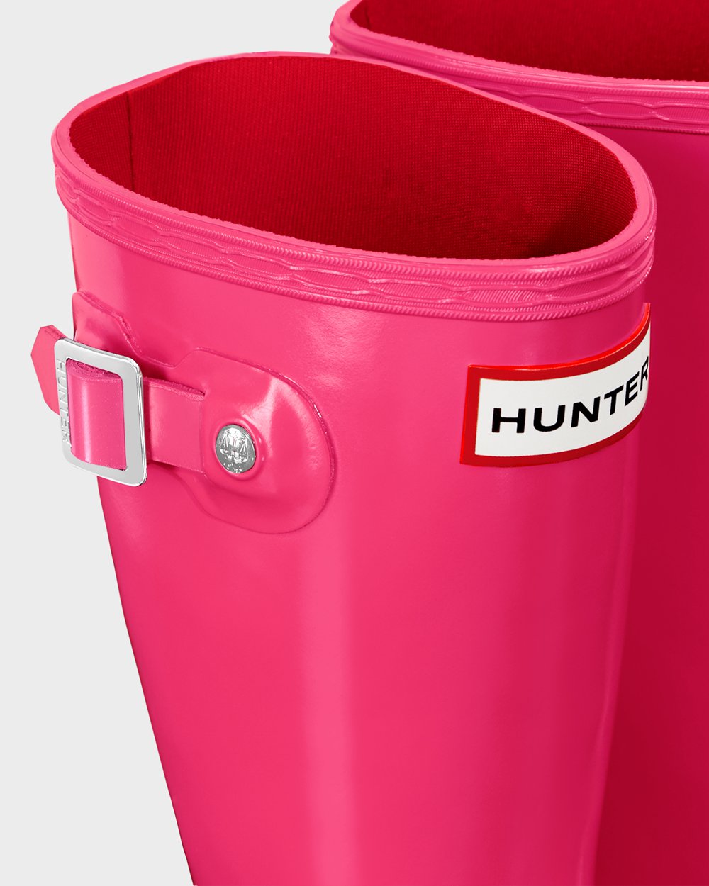 Kids Rain Boots - Hunter Original Big Gloss (45EGMKSPH) - Light Pink